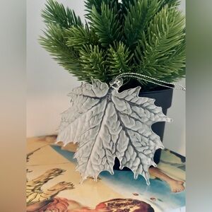 Iridescent Copper-Dipped Sugar Maple 🍁 Leaf Ornament / Necklace Pendant